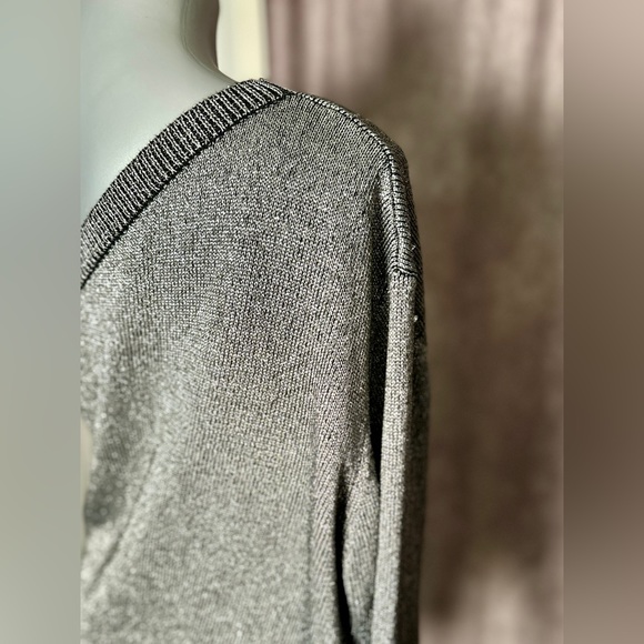 RtA Metallic One Shoulder Sweater Size Large - Picture 8 of 9